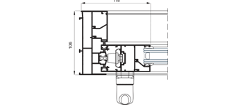 System Section Mediterranean Balcony Sliding