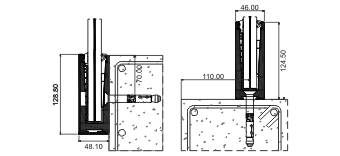 System Section View CRYSTAL Balustrade